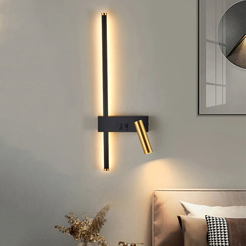 Wandlamp, Minimalistisch Design, Met Schakelaar Livara