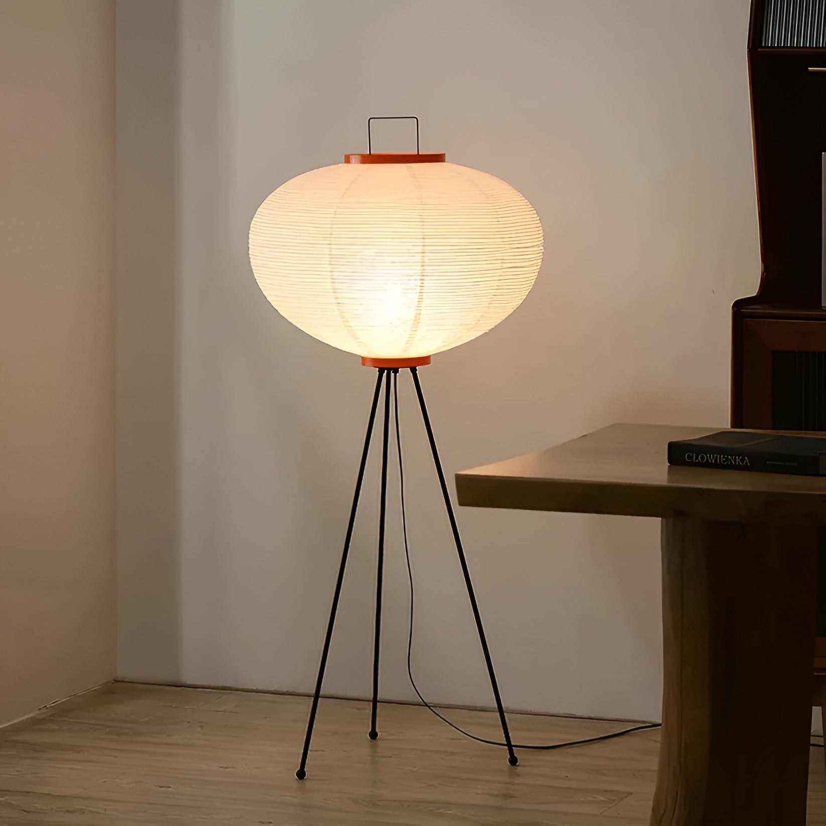 ZenGlow Wabi-Sabi LED Staande Lamp – Uniek Rijstpapier Design voor Sfeervolle Verlichting Livara