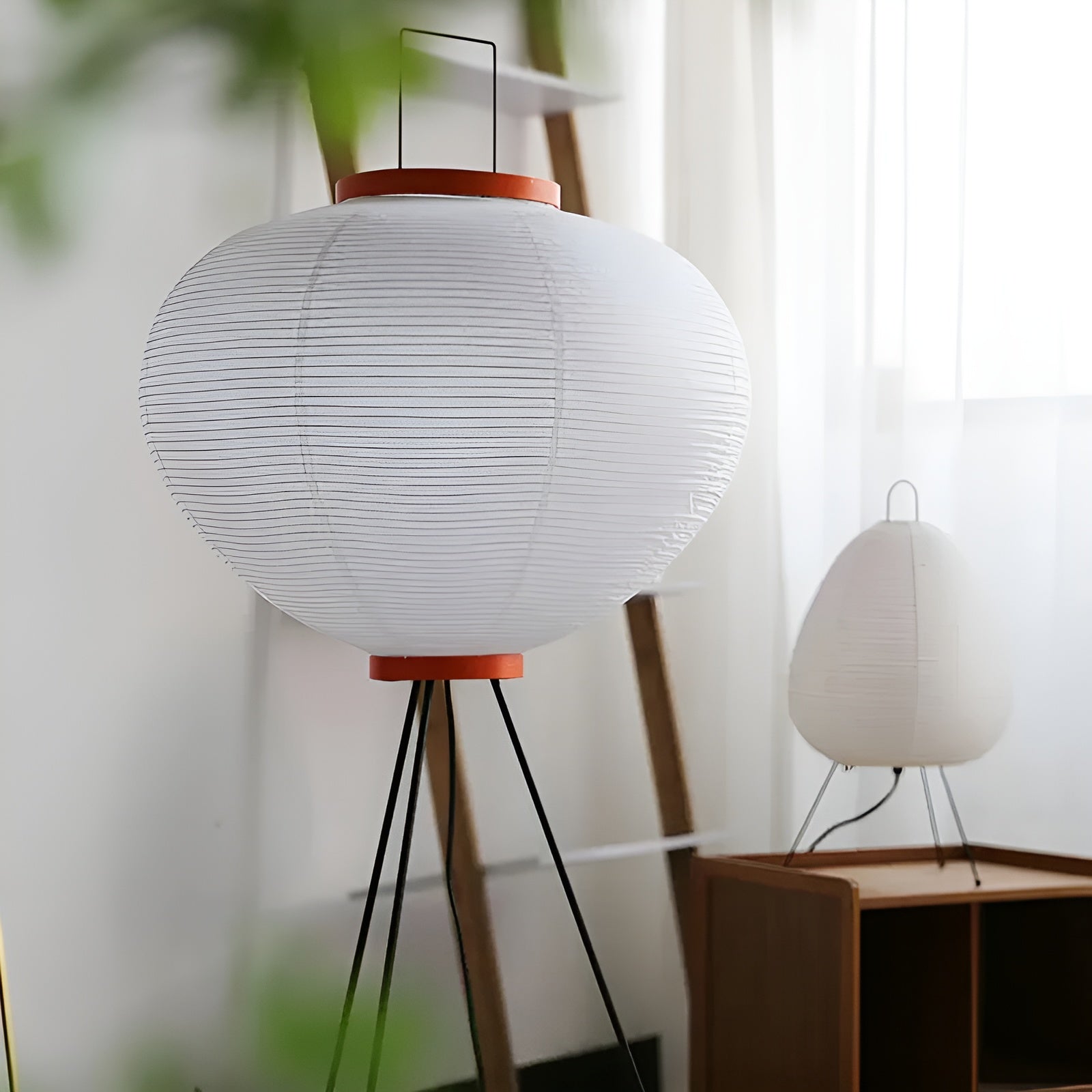 ZenGlow Wabi-Sabi LED Staande Lamp – Uniek Rijstpapier Design voor Sfeervolle Verlichting Livara