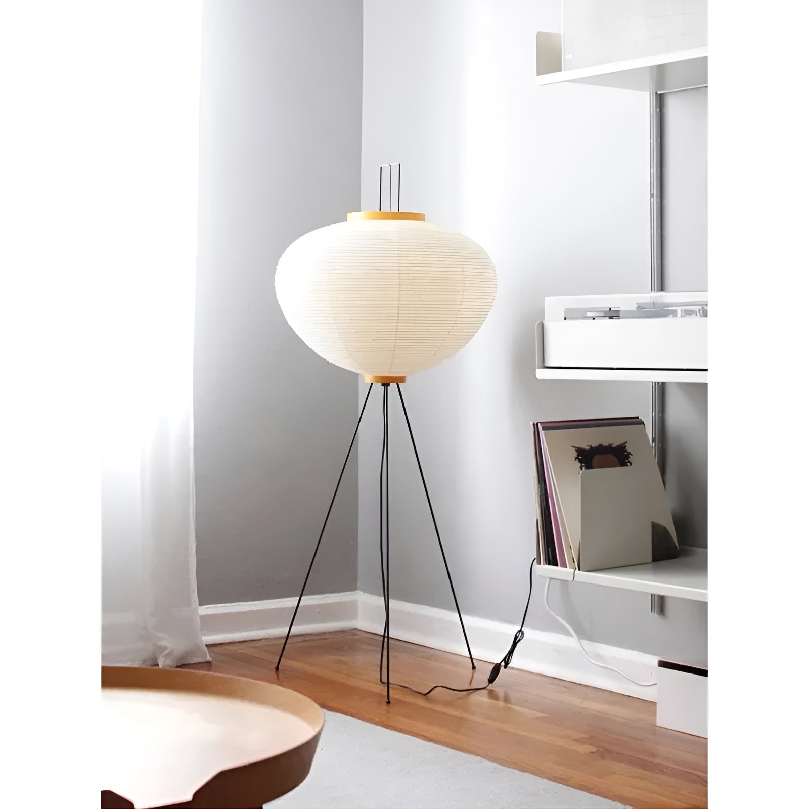 ZenGlow Wabi-Sabi LED Staande Lamp – Uniek Rijstpapier Design voor Sfeervolle Verlichting Livara